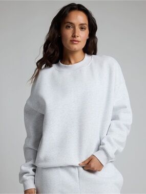 2XL COMFRT NWT Relaxed Crewneck Sweatshirt in Light Heather Gray